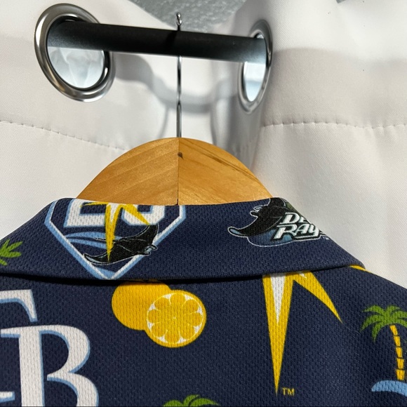 Match-Up MLB Tampa Bay Devil Rays '20th Anniversary' Button Down Shirt; … - Picture 6 of 7
